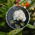 thumbnail image 4 of Glass Christmas Ornament White Hydrangea Flower Oil Painting Round Glass Hanging Ornament Vintage Romantic Floral Hanging Ornaments Xmas Tree Decor for Family Friends Lovers, 4 of 8