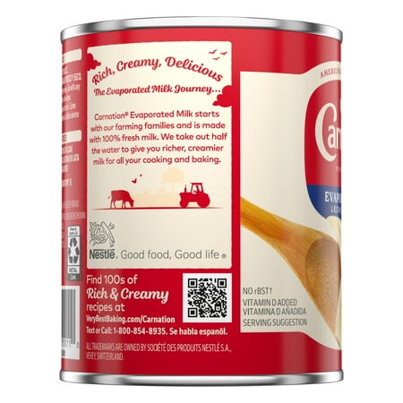 【並行輸入品】ネスレ カーネーション エバミルク 無糖練乳 グルテンフリー 354ml Nestle Carnation Evaporated Milk Gluten Free 12fl.oz