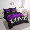 thumbnail image 3 of Castle Fairy Romantic Rose Bedding Comforter Set,Happy Valentine's Day Full Bedding Set, 3 of 8