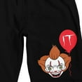 thumbnail image 2 of IT (2017) Pennywise with Balloon Men's Black Graphic Sleep Shorts-XL, 2 of 5