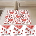 thumbnail image 4 of Dish Drying Mat, Valentine Doodle Hearts 19.5x12inch Absorbent Coffee Mat,Non-slip Rubber Backed,Easy Clean,Hide Stain Kitchen Pad for Kitchen Counter,Coffee Bar,Sink, 4 of 6