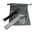 thumbnail image 1 of Puerta de Camilla para piernas Correa Danza Yoga Flexibilidad Estirar cinturón y bolsa de transporte - gris Baoblaze Correa elástica de la puerta, 1 of 8