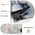 thumbnail image 6 of Round Rugs 4Ft, Elegant Floral Round Area Rug Washable Indoor Throw Carpet, Modern Rustic Blue Butterfly Flowers Soft Non Slip Circle Rug for Kitchen Nursery Room Home Decor Aesthetic, 6 of 8