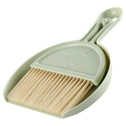 Rbaofujie Dust pan Broom Brush Dustpan - Small Broom and Dustpan Set, Mini Broom and Dustpan, Small Dustpan and Brush Set for Home Cleaning,Sofa, Desk, Guinea Pig Cage, Cat Litter etc.（Green）