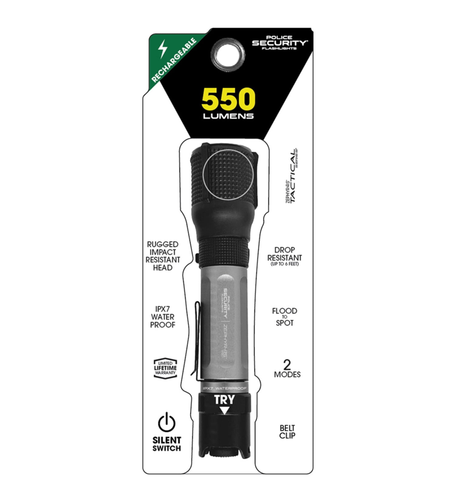 Police Security Zephyr-RS Flashlight