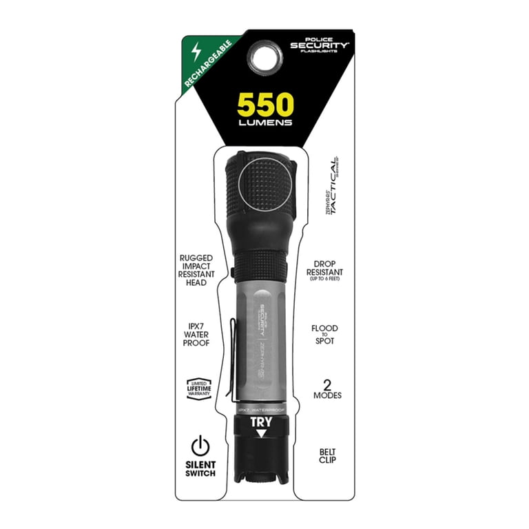 Police Security Zephyr-RS Flashlight - Walmart.com