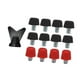 thumbnail image 2 of Pieles de zapatos de zapatos de fútbol de 12 piezas Caballeros de rugby M6 Spikes de zapatillas de fútbol para zapatillas de fútbol para zapatillas de Negro de 8 mm rojo 11 mm, 2 of 8