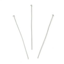200pcs Iron Flat Head Pins for Jewelry Making 18 Gauge 55~56x1mm Head: 2.2mm