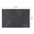 thumbnail image 4 of Unique Bargains Set of 6 Solid Design Placemats for Kitchen Dining Table Decor Black, 4 of 7