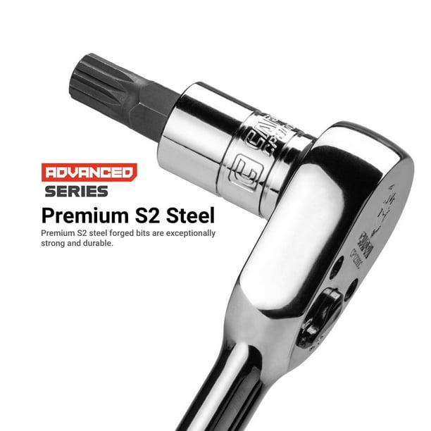 Capri Tools 7 mm M7 XZN Triple Square Bit Socket, 3/8-Inch Drive