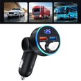 thumbnail image 6 of Car Fm Transmitter Bluetooth 5.0 4.8a Quick Charge Car Charger Handsfree Audio Receiver Auto Mp3 Player Dual Usb Led Voltmeter, 6 of 10