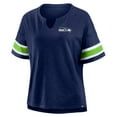 thumbnail image 4 of Women's Fanatics College Navy Seattle Seahawks Redzone Curl Route T-Shirt, 4 of 5