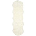 thumbnail image 4 of Safavieh Faux Silky Sheepskin FSS117A Ivory Area Shag Rug (3' x 5'), 4 of 10