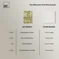 thumbnail image 6 of Magdalena Green Modern Abstract Geometric Canvas Wall Art by Art Remedy, Gallery Wrapped, 10"x15", 6 of 7