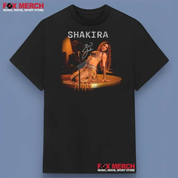 Shakira 2025 Signature Black Shirt