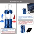 thumbnail image 4 of CUITING Lanterns  Camping Lantern  Solar Lantern Flashlights Charging for Phone  Rechargeable Led Camping Lantern  Collapsible & Portable for Emergency  Hurricanes  Power Outage  Storm (B, 4 of 9