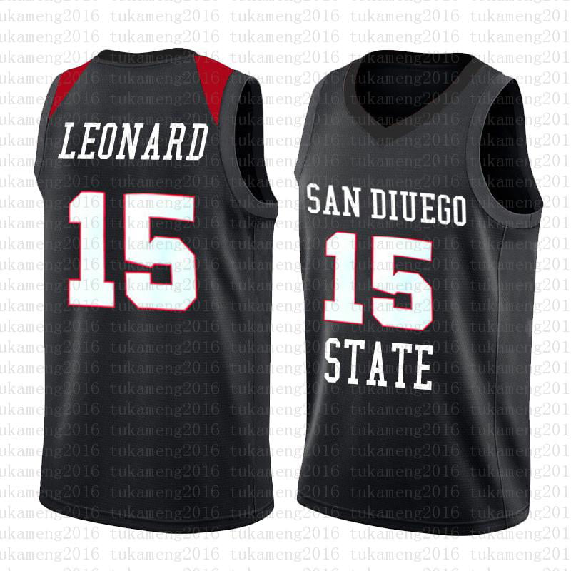 NCAA Basketball Jersey Kawhi Leonard San Diego State Aztecs College Blue Alternate #15