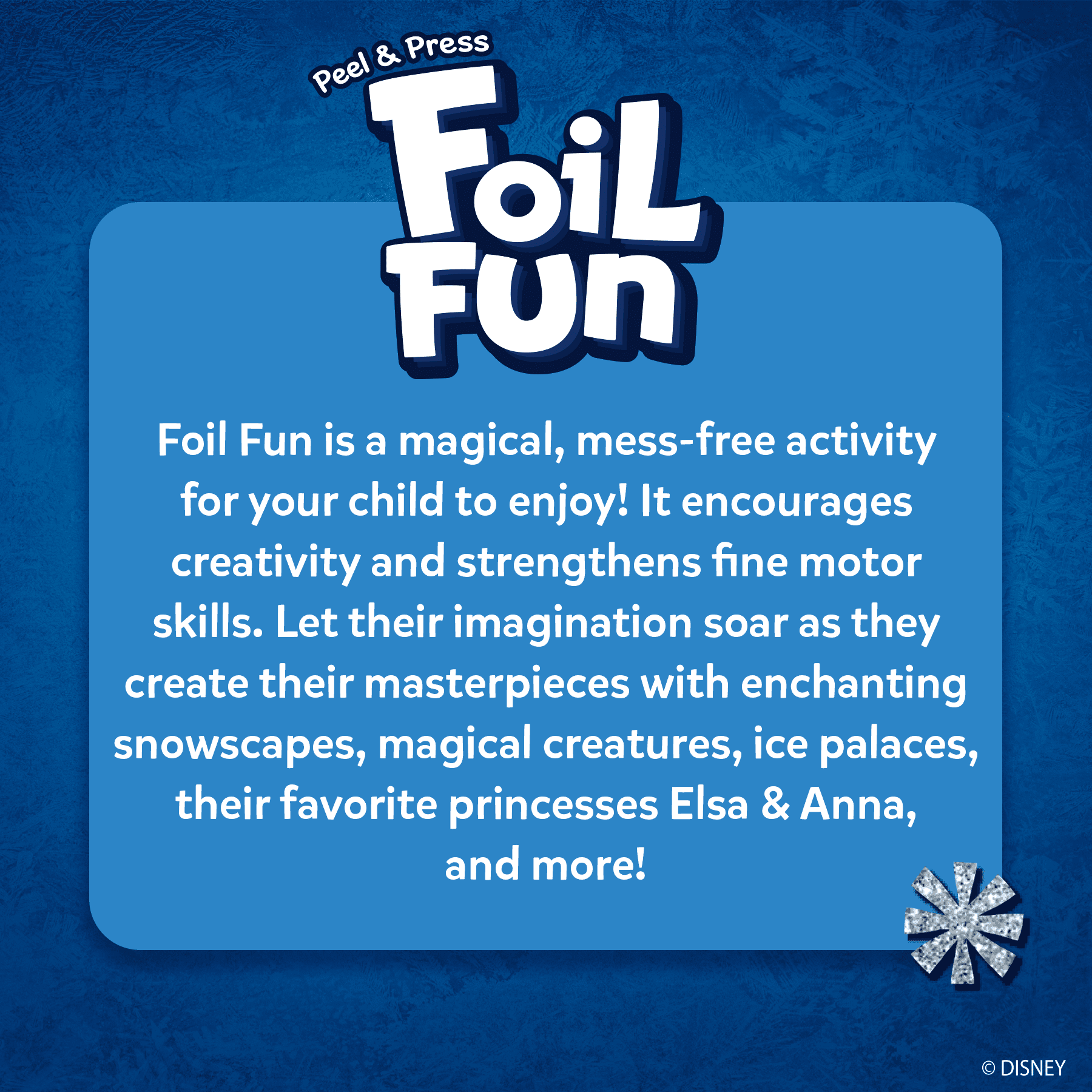 Skillmatics, Disney Frozen Foil Art Kit, 100+ Foam Stickers for