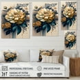 thumbnail image 4 of Designart Deep Yellow And Blue Zinnia Flowers II Canvas Wall Art, 4 of 5