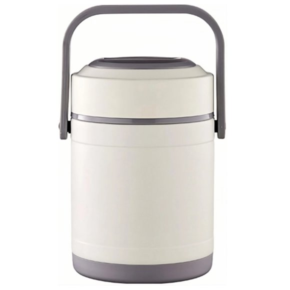 Toytexx 1.6L Stainless Steel Thermal Lunch Box Vacuum Insulated Food Jar with Handle 3-Layer Bento Container Keeps Food Hot or Cold for Hours Portable Leakproof
