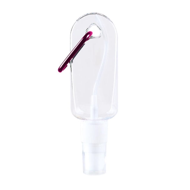Juego de botellas en aerosol con forma de llavero, 30 ml, desinfectante para manos de viaje, x5