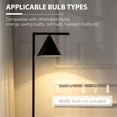 thumbnail image 6 of HOMCOM Modern Floor Lamps for Living Room Lighting, Adjustable Standing Lamp for Bedroom Lighting, Black, 6 of 9