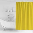 thumbnail image 2 of Yellow Shower Curtain, 48" x 72", Solid Color Waterproof Bathroom Curtain Washable Shower Curtain Set with 12 Hooks, 2 of 6