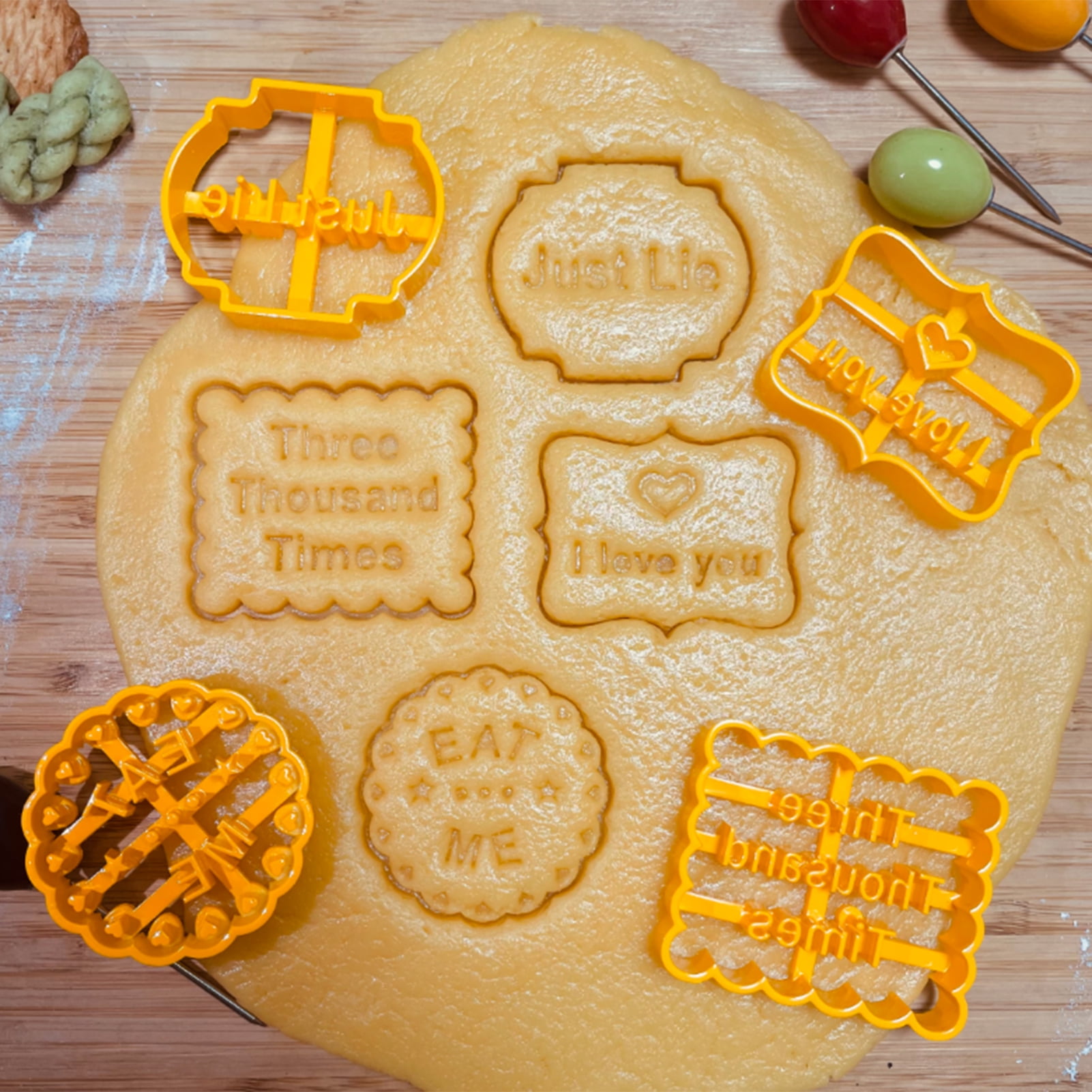 CA Smart Blessing Letter Biscuit Pastry Cookie Cutter Cake  Baking Mold 