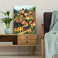 thumbnail image 5 of European Village Landscape Canvas Print/Wall Art， Suitable for Living Room，Dining Room，and Hallway Decoration., 5 of 8