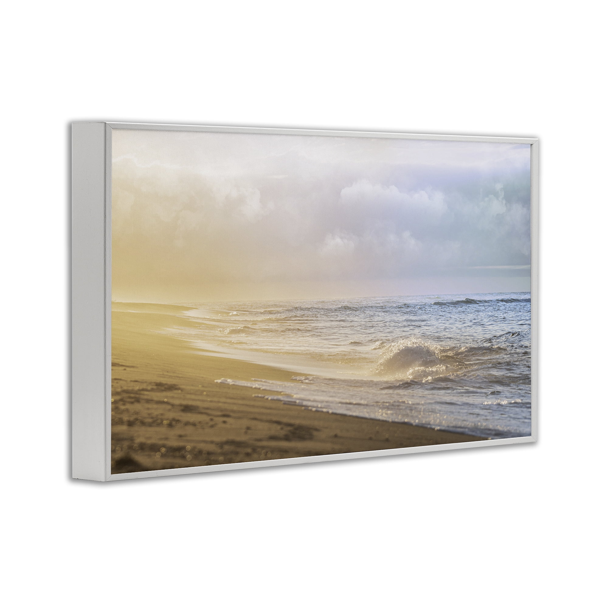 Stupell Industries Gentle Seaside Breeze White Framed Giclee Art, design by Marcus Prime