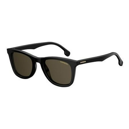 Plastic Brown Lens - Carrera Plastic Rectangular Sunglasses 51 0807 Black (70 brown lens) 51 / 0807 Black (70 brown lens)