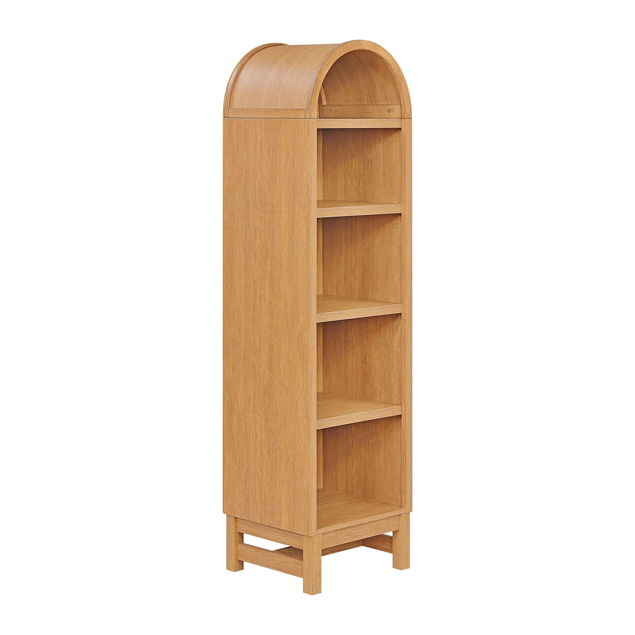 Better Homes & Gardens Juliet Narrow Arch Bookcase, Light Honey Finish