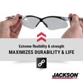 thumbnail image 3 of Gafas de seguridad Jackson Safety SG con lentes antiarañazos, paquete de 3, 3 of 5
