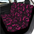 thumbnail image 6 of XYZCANDO Skull Bow Spider Web 14 Pack Car Seat Covers Full Set Steering Wheel Cover Center Console Pad Seat Belt Pads Headrest Covers Cup Coasters for Most Cars SUVs Sedans, 6 of 7