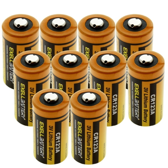 10pcs 3V CR123 2/3A Lithium Batteries  BR2/3A DL123 PR123-1 RL123A-2 VL123A