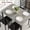 Grey, variant on Yeshouse Dining Table Set for 4 Person Seat,Table with 4 Upholstered Chairs - Spacious Square Rounded Corner Top, Perfect for Apartment Living Room, Dining Room, Study, and Kitchen Workspace