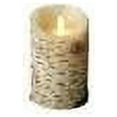 Luminara Birch Bark Pillar Flameless Candle 5 inches