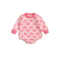 thumbnail image 1 of SUNSIOM Baby Girls Halloween Fall Romper All-over Pumpkin Print Long Sleeve Round Neck Jumpsuits, 1 of 6