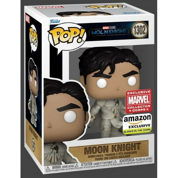 Funko Pop! Moon Knight #1302, Marvel Collector Corps, Glow In the