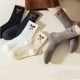 thumbnail image 2 of 5 Pairs Warm Wool Socks Thick Thermal Crew Winter Warm Socks Gifts for Women, 2 of 4
