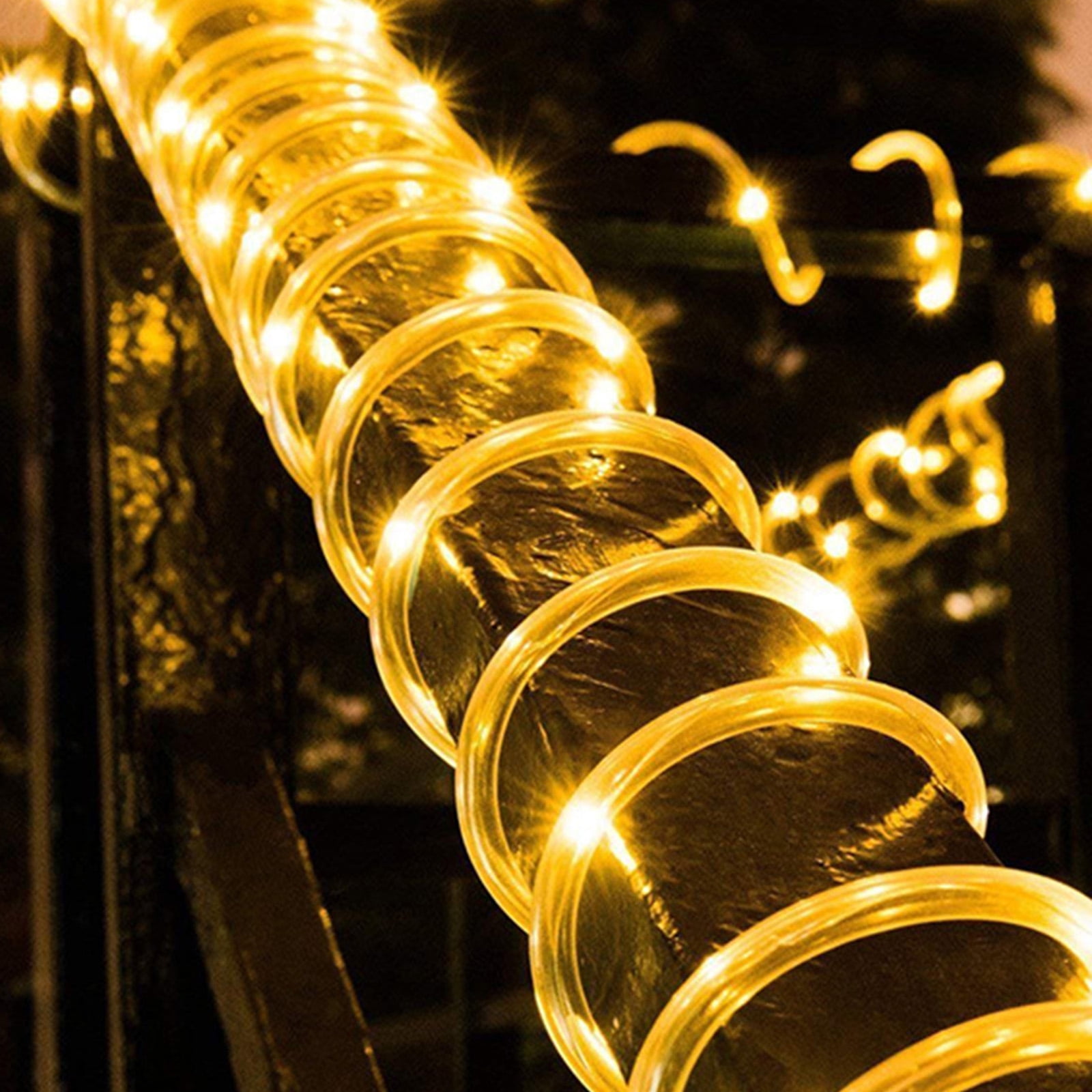 Rosnek LED Rope Lights, Battery Operated String Lights 16.4Ft 50 LEDs 8