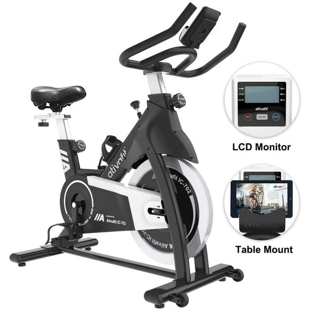 Ativafit Exercise Bike Stationary Indoor Cycling Bike 35 lbs Flywheel
