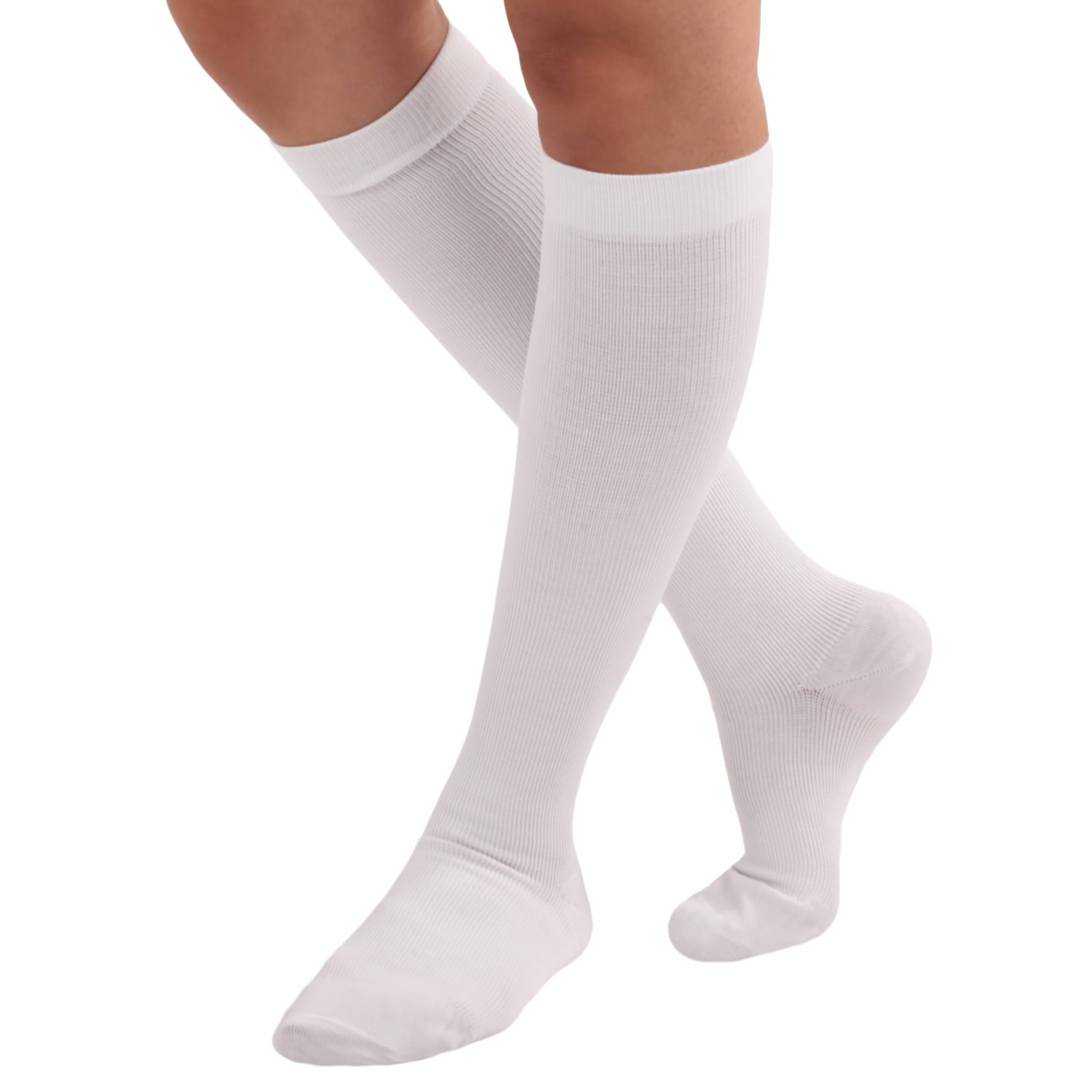 Absolute Support 20-30mmHg Firm Support Unisex Cotton Knee Hi ...
