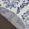 thumbnail image 6 of Nourison Whimsicle Botanical Farmhouse Ivory Navy 5' x round Area Rug, (5' Round), 6 of 9