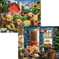 thumbnail image 3 of "Bits and Pieces Country Living 500-Piece Jigsaw Puzzles, 4-In-1 Multi-Pack by Larry Jones, 16\"" x 20\""", 3 of 12