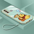 thumbnail image 3 of Carcasa Motorola Moto G60 G50 5G G40 Fusion G30 G10 4G Funda De Teléfono De Lujo Trasera Macaron Color High-end Winnie The Pooh Chapado Ultrafina, 3 of 4