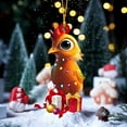 thumbnail image 4 of Nmdmisc Christmas Chicken Ornaments,Funny Chicken Rooster Hens with Scarf Decor Tree Hanging Ornaments Christmas Decorations for Tree,Car Pendant (C), 4 of 6
