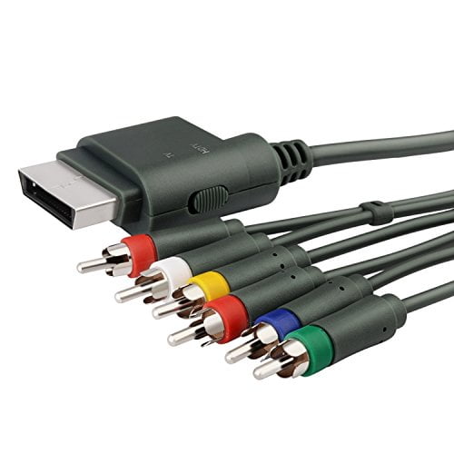Gam3Gear HDTV HD AV RCA Component Cable Cord For MICROSOFT Xbox 360 / XBOX 360 Slim