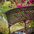 thumbnail image 4 of Noble House Sebastian Sector Outdoor Bench - Shiny Copper, 4 of 9