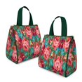 thumbnail image 2 of Pioneer Flower Floral Print Pattern Insulated Lunch Bag for Women & Adults,Large Portable Soft Cooler Lunch Bag,Thermal Food Storage Tote with Pearl Cotton,8.66L,8.75x5.75x9.5 Inch, 2 of 6